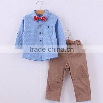 High quality 2 pieces handsome young boys clothing casual