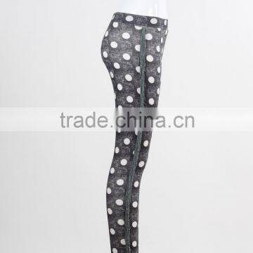 F5W31040 2016 Custom Yoga Pants Polka Dot Print Fitness Leggings photo-3