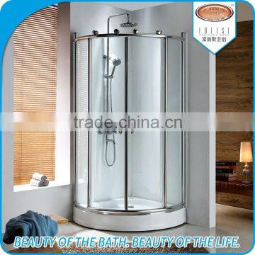 Custom flexible round shower enclosure for home / hotel