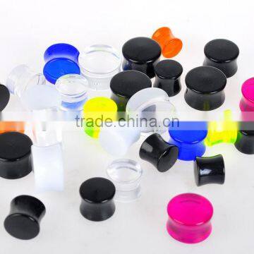 acrylic glow in the dark body jewelry ear plugs uv acrylic