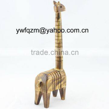 wooden deer handicraft