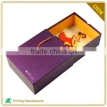 Custom Top Sale Scarves Paper Packaging Drawer Box In Shenzhen Printing