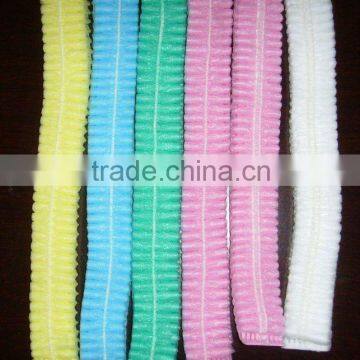 Disposable PP Non Woven Clip Cap Bouffant Cap