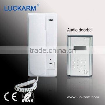 Apartment remote control hanging talking doorbell audio intercom system