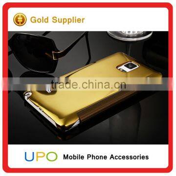 [UPO] Hard Plastic Clear View Mirror Smart Flip Cell Phone Case for Samsung Galaxy Note 4 Back Cover photo-2