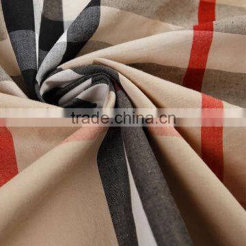 Textile china supplier 100 cotton satin Striped shirting fabric with cheap price wholesale in China