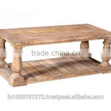 Coffee table with reclaimed