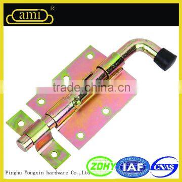 Self-operational pattern Colored Plated Zinc Iron Bolt door latch