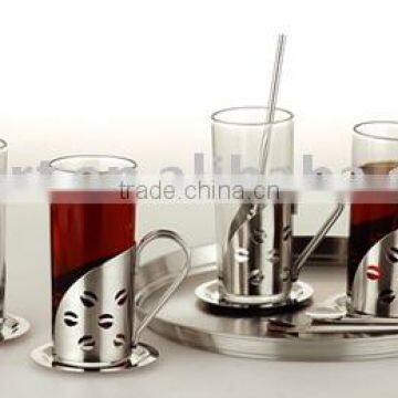 Heat-resistat glass Irish coffee mug set 13pcs