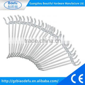 China Factory High Quality Chrome Metal Pegboard Hook