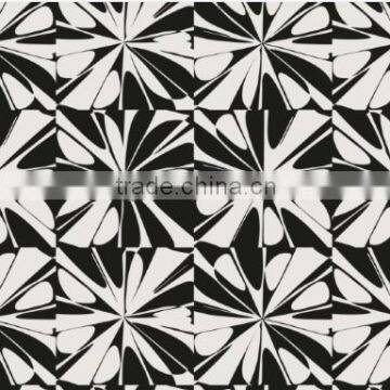 Paining Effect Black and White Flower Wallpaper for Living Room photo-2