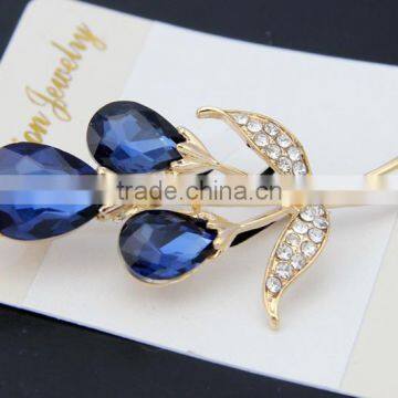 2015 vintage korean cheap imitation gemstone ladies rhinestone fashion brooches and pins backs uk