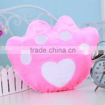 Romantic Gifts Luminous Star/Paw/Heart Shaped Glowing Pillow Led Cusion