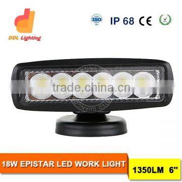 18w 18L work light for off road SUV cars rectangle car led work light rechargeable led driving light led work light