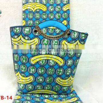 2016 Haniye Fashion african wax matching bags / african wax and bag set yellow /DFAWB-14