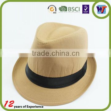 New Promotion Customized Brand Wool Hat Nature Cowboy Cap Fedora Hat