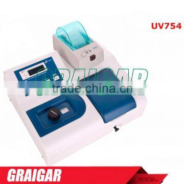 UV754 UV Visible Spectrophotometers Built-in Printer Single Beam UV/Vis Spectrometers