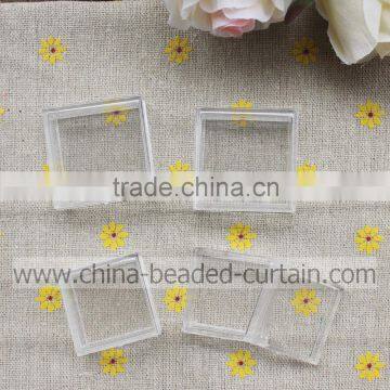 Lots 1.7*3.1cm Single Rectangle Grid Transparent Craft Bead & Jewelry Storages and Displays Box