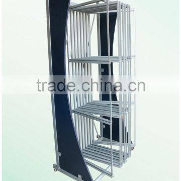 Customized metal flooring display rack