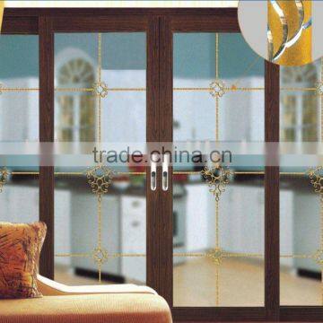 upper-rail aluminum glass sliding door