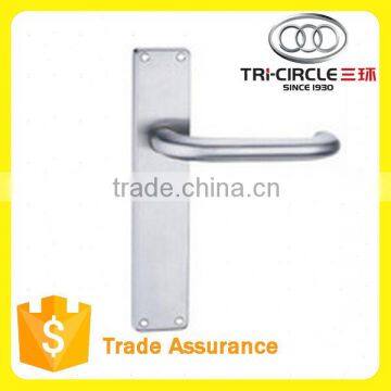 Tri-Circle stainless steel Residential door handle lock with plate