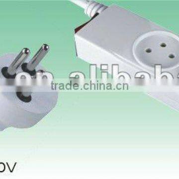 Israel multi plug socket switched outlet extension cord