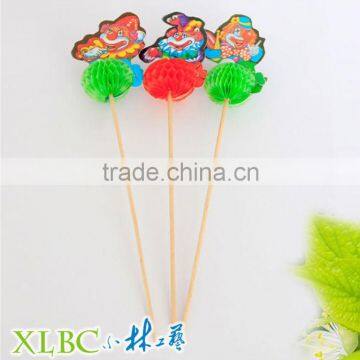 Wooden decoration cpcktail party toothpicks with clown