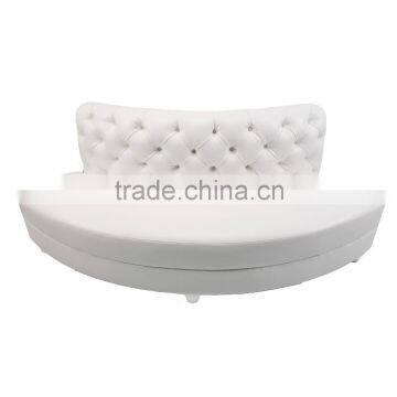 Modern leather booth tufted banquette seating restaurant furniture