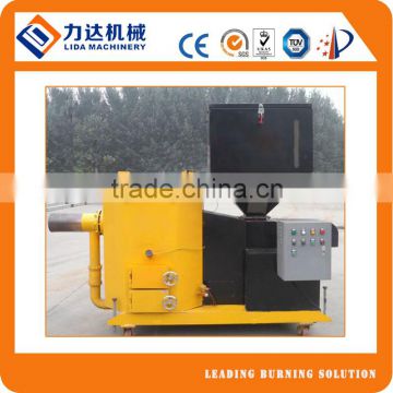 Solid biofuel burner