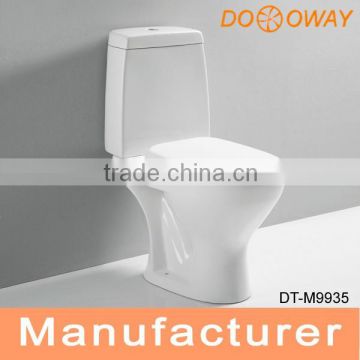 Two-piece Siphonic S-trap toilet for African Market DT-M9935