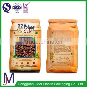 custom printing aluminum foil coffee bag coffee bag with valve