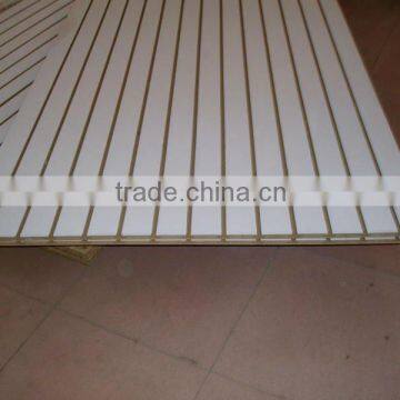 paper white melamine slotted mdf