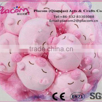 2016 High quality Best selling High quality Customize Valentine's gifts Wholesale Factory price Plush banklet pig