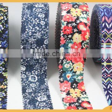 High Quality Elastic Tape with printing embroidery elastic printing tape for ladies dress waistband