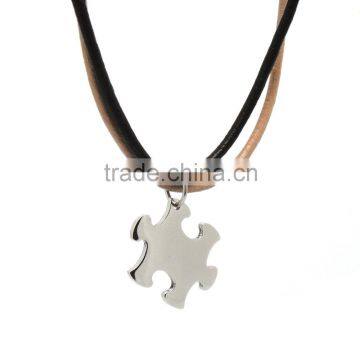 Approve Paypal Stainless Steel Custom Stamp Puzzle Piece Pendant