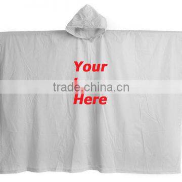 Top sell good quality pvc reusable custom printed raincoat