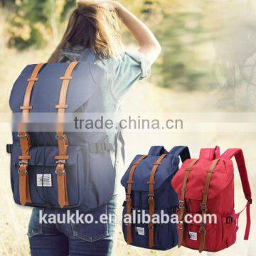 Woman blue backpack Waterproof Nylon Travel Foldable Bag for outdoor