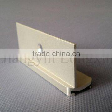 silver anodized aluminum profile