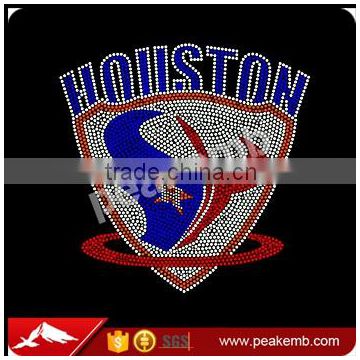 Bling Texans Iron on Rhinestone Transfer Decal