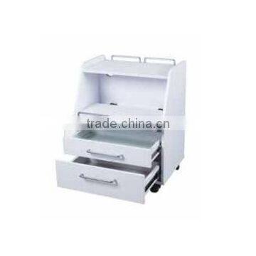 White Wooden UV Sterilization Beauty Nail Salon Trolley photo-2
