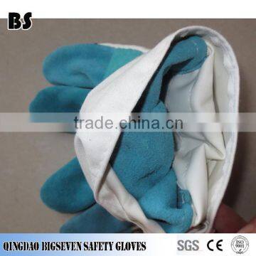 BSSAFETY Short Double Plam Leather Welding Work Glove for Korea USA photo-6