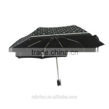 Customized printing 3-fold full-auto umbrella with case