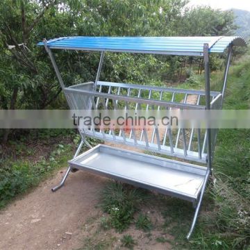 heavy duty cattle hay feeder with roof