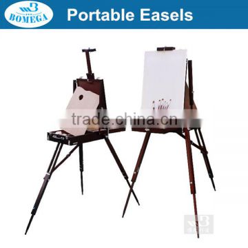 in stock portable three-legged wooden sketch box easel French easel box