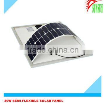 40W Sunpower cell Semi-flexible solar panel