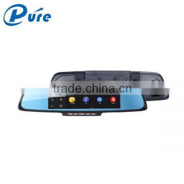 The Best 6.86 Inch Dual Rear View Mirror Recorder Dual Lens Rear View Mirror Reversing Car DVR Camera Factory Supply