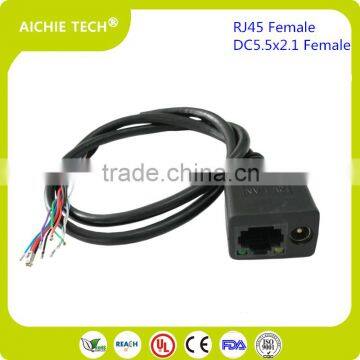 Factory Custom CCTV Camera Connection Cable With RJ45 Female LED Light and DC5.5x2.1 Plug photo-5
