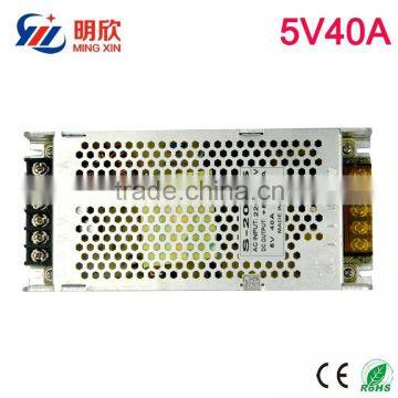 5v 40a slim case led power supply 200w 5v ultrathin switching power supply with 3 years of warranty