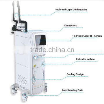 Face Whitening High Power Medical CO2 Laser/ 100um-2000um Skin Tightening Fractional CO2 Laser Beauty Machine RF