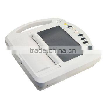 Standard 10 Leads Patient Cable Digital 12 Channel Electrocardiograph ECG Machine EKG-1212A Touch Screen photo-3